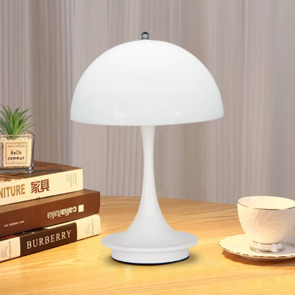 Lampe champignon Panthella blanche