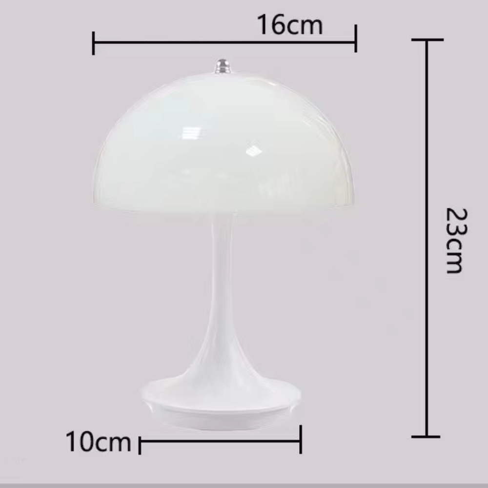 Lampe champignon Panthella blanche