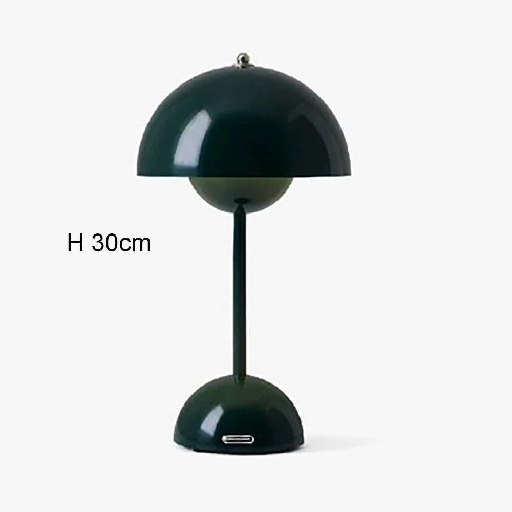 Lampe champignon vert bourgeon