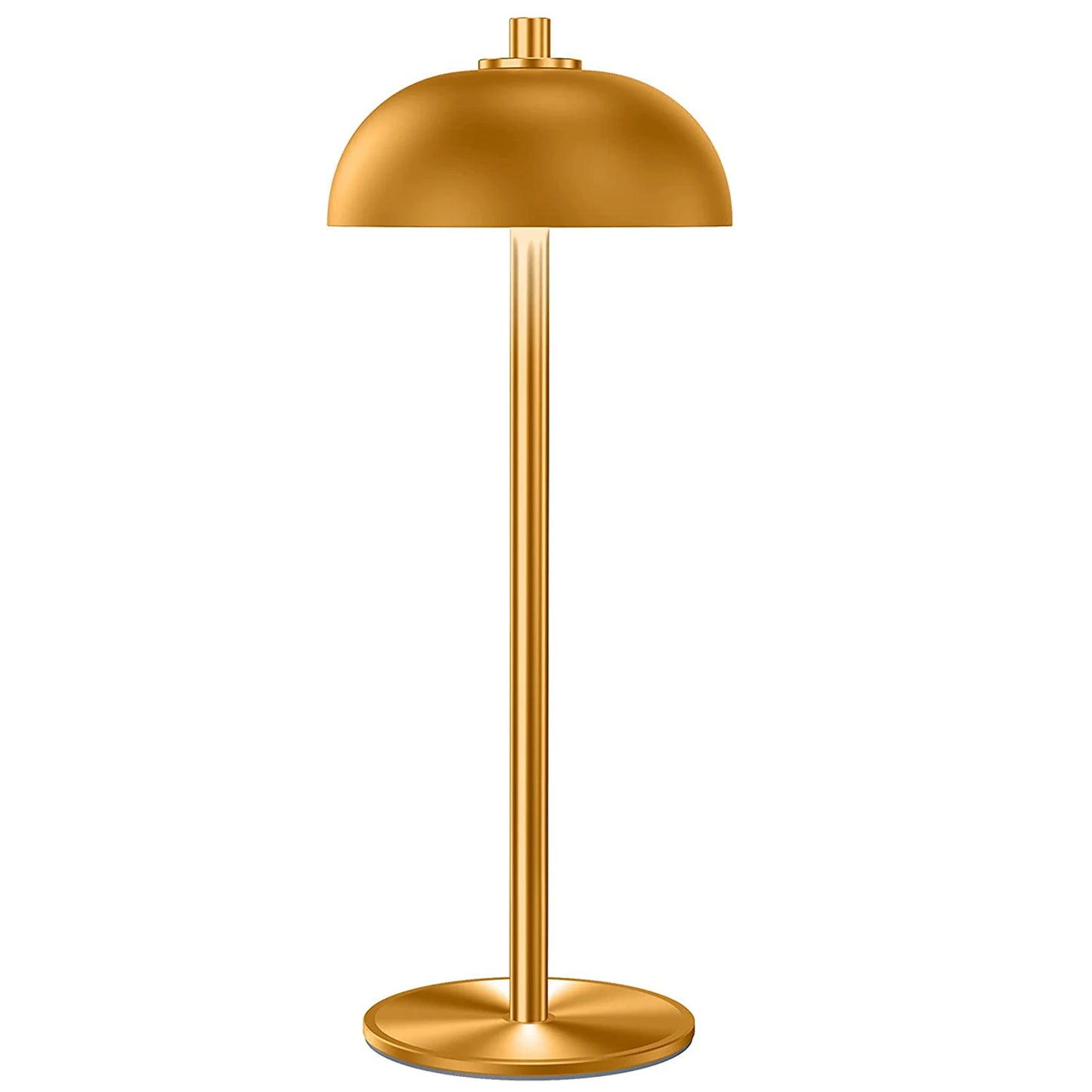 Lampe champignon dorée de table