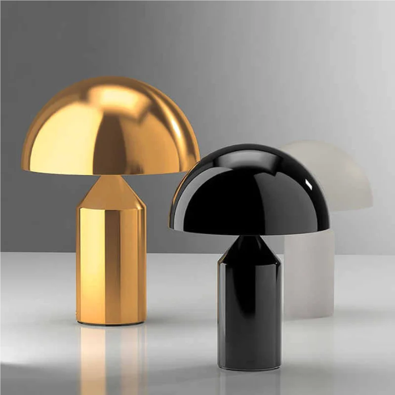 Lampe champignon dorée nordique