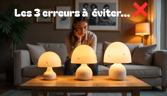 Les 3 erreurs à éviter quand on choisit sa lampe champignon