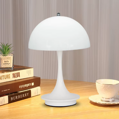 Lampe champignon blanche