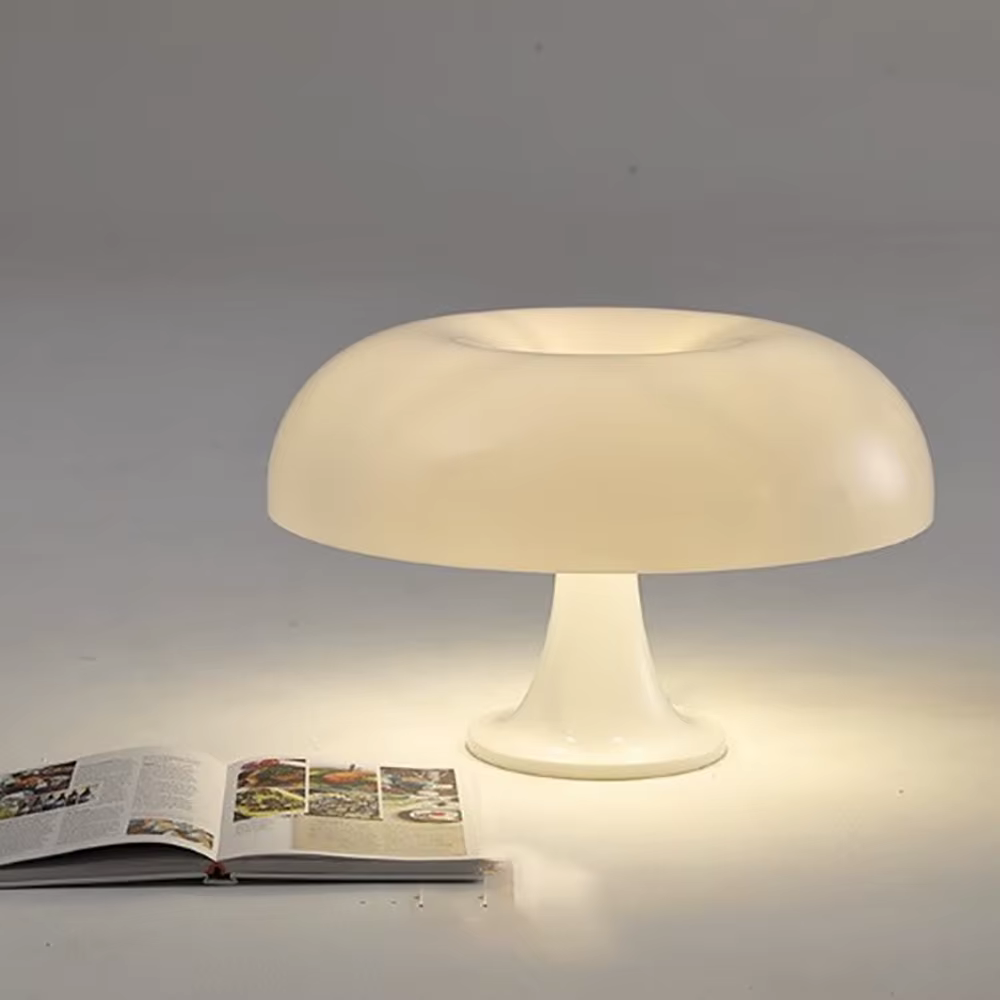 Lampe champignon blanche