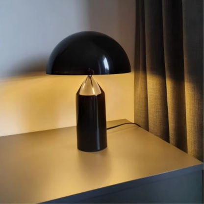 Lampe champignon noir nordique