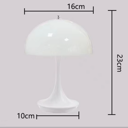 Lampe champignon blanche