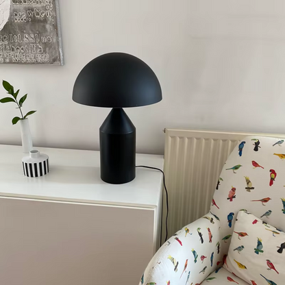 Lampe champignon noir nordique