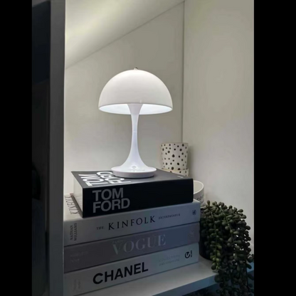 Lampe champignon blanche