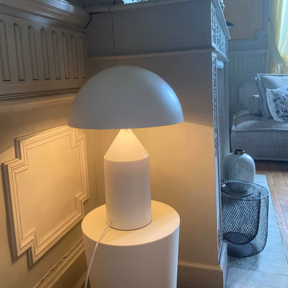 Lampe champignon blanche nordique