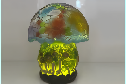 Lampe Champignon fleux