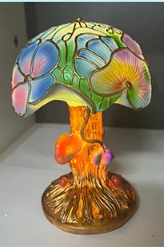 Lampe champignon symbole fleur