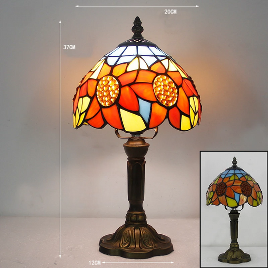 Lampe champignon vintage orange