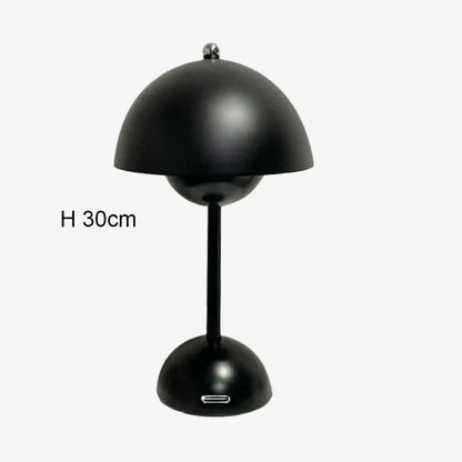 Lampe champignon rouge bourgeon