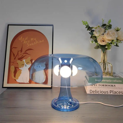 Led Mushroom Nordic Table Lamps Classic Decoration for Hotel Bedside Bedroom Living Room Stepless Dimming Minimalist Desk Lights