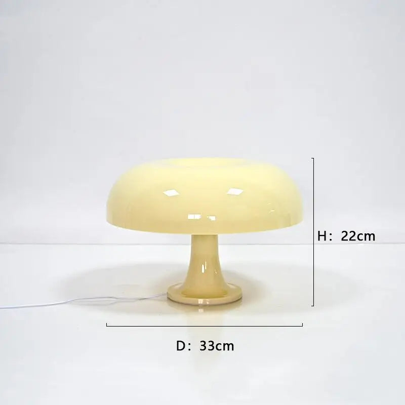 Led Mushroom Nordic Table Lamps Classic Decoration for Hotel Bedside Bedroom Living Room Stepless Dimming Minimalist Desk Lights