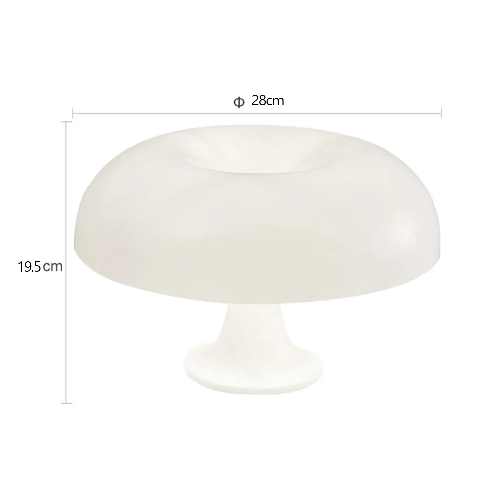 Lampe champignon blanche