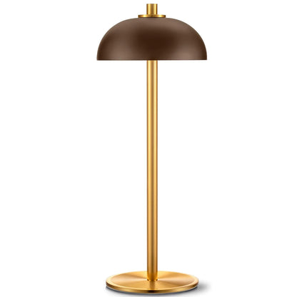 Lampe champignon noir de table