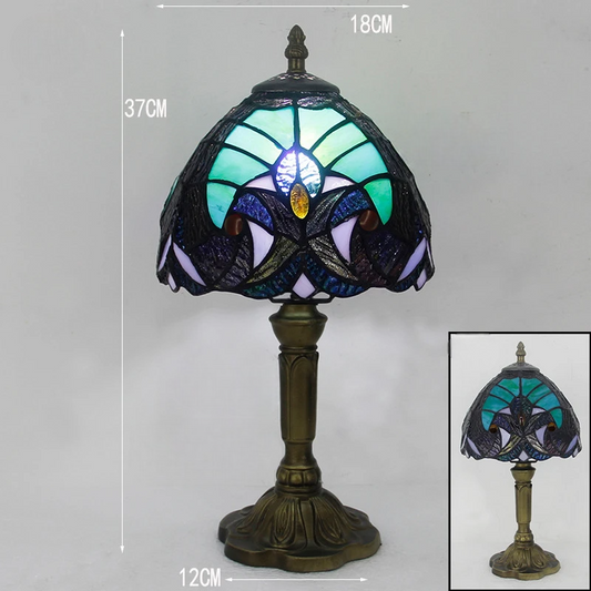 Lampe champignon bleu vintage